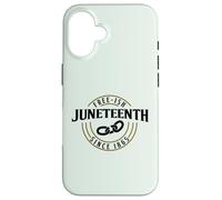 Libre Desde 1865 JUNITEENTH DÍA DE LA Libertad Celebrar Meme Carcasa para iPhone 16