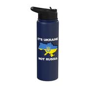 Libre Ucrania Detener la guerra Paz en Europa Apoyo a los ucranianos Stainless Steel Insulated Water Bottle
