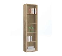 Librería alta color roble gold 167x52x33 cm estantería estrecha