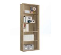 Librería alta en color roble gold 197x76x33 cm estantería moderna