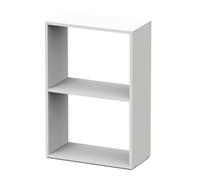 Librería baja tibet en color blanco mate 75x50x24 cm estantería libros