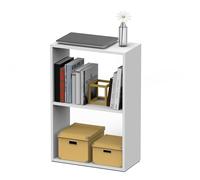 Librería baja Tibet en color Blanco mate 75x50x24 cm Estantería libros