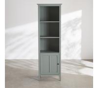 Librería de 1 puerta verde grisáceo, l58 cm