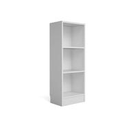 Librería Estantería para Libros Turia 2 estantes Color Blanco 41 x 27 x 102 cm