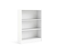 WELL HOME MOBILIARIO & DECORACIÓN Librería Estantería para Libros Turia con 2 estantes en Color Blanco de 80 x 27 x 108 cm