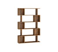 VASAGLE Librería de 5 Niveles, 24 x 90 x 159 cm, Estantería de Almacenamiento, con Compartimentos Abiertos, para Sala de Estar, Dormitorio, Oficina, Marrón Rústico LBC416K01