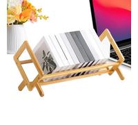 Librería de escritorio - Organizador | Expositor de mesa inclinado de 700 g, librería de madera compacta antideslizante para contener diarios y revistas para la disposición del salón de casa