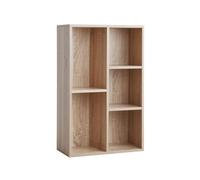 Librería de Madera con 5 Cubos