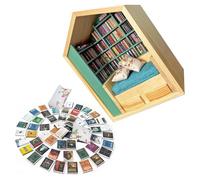 Librería de pequeñas bibliotecas- = estantería para libros - decoración de madera conjunto librería de del estrés, en miniatura - una decoración de caja de libros - libros Nitua - estantería