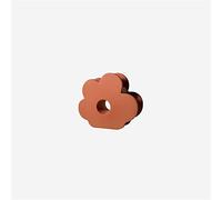Libreria Desktop Decor Adorno de estatua de flores, cinco pétalos, adornos de decoración de escritorio, se pueden organizar en un jarrón divertido, baratijas de regalo, naranja y Beige Titolare Deskto