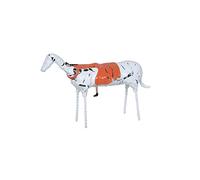 Libreria Desktop Decor Adornos de estatua de animales abstractos, adorno de escultura de Metal for chica de caballo blanco, mesita de noche, zapatero, estantería y otra decoración de escritorio Titola