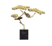 Libreria Desktop Decor Adornos de pino de bienvenida de cobre de lujo chino, escritorio de entrada for sala de estar, artesanías de decoración del hogar Feng Shui exquisitas Titolare Desktop Offic Dec