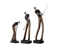 Libreria Desktop Decor Figura de Escultura de Golf, decoración Europea for Sala de Estar, gabinete de Vino, estantería de Oficina, Adornos creativos Titolare Desktop Offic Decor