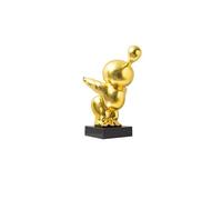 Libreria Desktop Decor Figura estatua ornamento pequeño globo que sopla grasa escultura abstracta adornos niños y niñas sala de estar dormitorio decoración de mesa Titolare Desktop Offic Decor ( Color