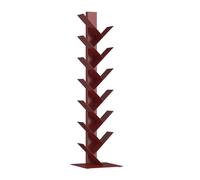 Librería eksjö forma de árbol 12 niveles 150x39x39 cm - rojo [en.casa]