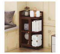 Librería Esquinera De 3/4 Niveles,estantería Esquinera,estantería En Forma De L, Estantería Vertical con Puerta De Armario, For Cocina, Oficina, Sala De Estar.(Style 1,3 Tiers)