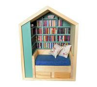 Librería Esquinera De Madera - Pequeño Estante Esquinero Decorativo, Mini, Almacenamiento Compacto, Organizador Decorativo De Libros | para Habitación Infantil (niños Y Niñas) Fortalece H