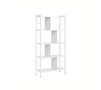 Librería Estantería de Almacenamiento de 5 Niveles Blanco Arce y Blanco Nube