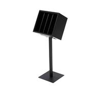 Librería Estantería de madera creativa de lujo, ligera y portátil, estante for CD minimalista con soporte de esmalte al horno de hierro Dormitorio