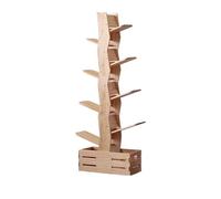 Libreria Estanteria Estantería de madera maciza en forma de árbol, estantería for libros con imágenes de varias capas, sala de estar, almacenamiento moderno y sencillo, estantería de exhibición for al