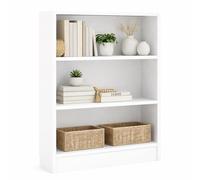 Librería Estantería para Libros Turia con 2 estantes en Color Blanco de 80 x 27 x 108 cm