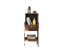 Libreria Estanteria Pequeña estantería de pie de madera maciza retro hogar nórdico sala de estar sofá mesa auxiliar TV gabinete lateral estante de almacenamiento junto a la cama estantería Estantería(