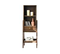 Libreria Estanteria Pequeña estantería de pie de madera maciza retro hogar nórdico sala de estar sofá mesa auxiliar TV gabinete lateral estante de almacenamiento junto a la cama estantería Estantería(