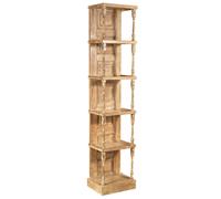 Librería Etagère Shabby Chic Madera Maciza Natural 3 Estantes 200cm