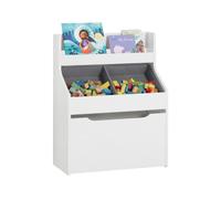 Librería infantil para niños con 1 estante y 3 cajas con ruedas blanco 63x32x80 cm sobuy kmb71-w 63 cm