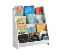 Librería infantil para niños estantería para juguetes para niños con 4 compartimentos abiertos kmb32-w sobuy es 80 cm