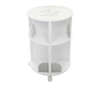 Atmosphera Estantería redonda con ruedas para libros Habitación infantil (Blanco y Gris)