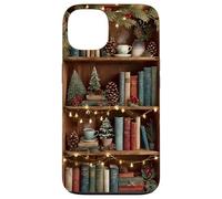 Librería navideña Bookish Holiday Library Dark Cottagecore Carcasa para iPhone 13