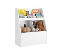 Librería para niños con 1 caja con ruedas blanco sobuy kmb83-w 100 cm