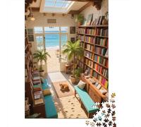 Librería Puzzle De Niños A Partir De 14 Años Adultos Juego De Rompecabezas Paisaje Regalo Diversión Niños Diversión 1000pcs (75x50cm)