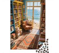 Librería Puzzle De Niños A Partir De 14 Años Obra De Arte Rompecabezas Paisaje Alta Definición Pasatiempo Creativo Niños 1000pcs (75x50cm)