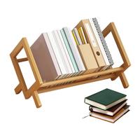 Librería - Soporte de libro inclinado compacto, manuales escolares de varios niveles, organizador de almacenamiento para espacio pequeño para papelería, accesorio de oficina, dormitorio | Soporte de