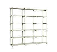 Librería Woody 2.0 Grande Gris Ahumado/Acero