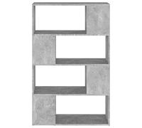 Librerías Abiertas, Estantes de Almacenamiento Independientes y Que Ahorran Espacio Hechos de Material de Madera para Libros, Decoración y Medios (80x24x124,5cm)