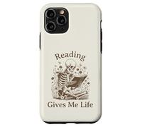 Librero Esqueleto Bibliófilo Ratón de Biblioteca Leer Libros Carcasa para iPhone 11 Pro