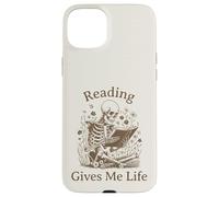 Librero Esqueleto Bibliófilo Ratón de Biblioteca Leer Libros Carcasa para iPhone 15 Plus