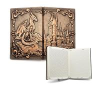 Libreta 3D para DnD - 200 Paginas Cuaderno D&D A5 con Relieve Color Bronce
