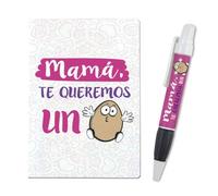 Libreta A-6 + Boli "Mamá, te queremos un huevo" mundohuevo
