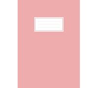 Libreta A4 de rayas con tapa blanda | Cuaderno A4 con pauta 1 línea horizontal (7mm) con margen | Multicolor | 100 páginas | Papel de alta calidad 90 gramos