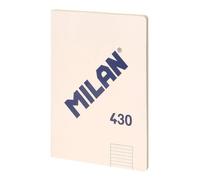 MILAN Libreta encolada Serie 1918 A4 - Cuadrícula 5x5 mm, 48 hojas, 95 g/m², beige