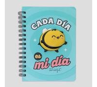 Libreta A5 con squishy Abeja Bella - Cada día es mi día