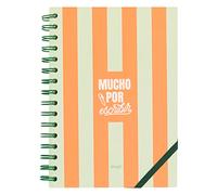 Libreta A5 naranja - Mucho por escribir