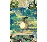 Libreta clásica de la pelicula Totoro, tapa dura, tamaño grande (5" x 8,25"), con rayas,130 páginas