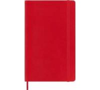 Libreta Clasica Tapa Blanda Rojo Escarlata L Rayada