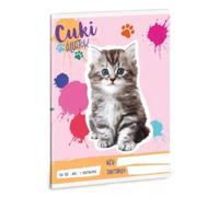 Libreta con líneas y dibujo de gato persa - A5, primer grado