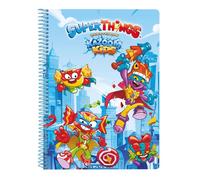 Libreta Cuarto 80 hojas Tapas Duras 1Diseño Superthings Kazoom Kids, 155xx220 mm